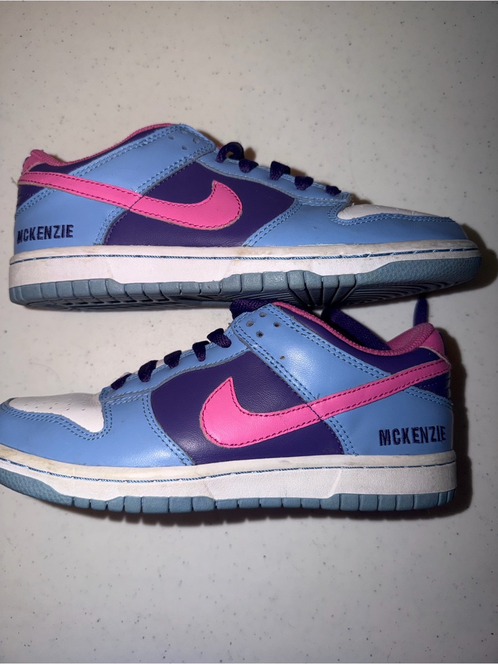 Nike Women’s Low-Top Sneakers in Light Blue, Purple & Pink
